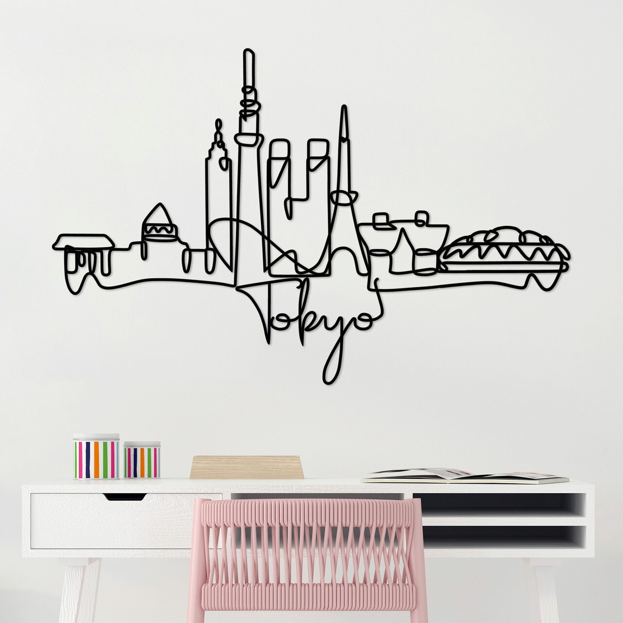 Decoratiune de perete, Tokyo, Grosime: 2 mm, Negru - imagine 7